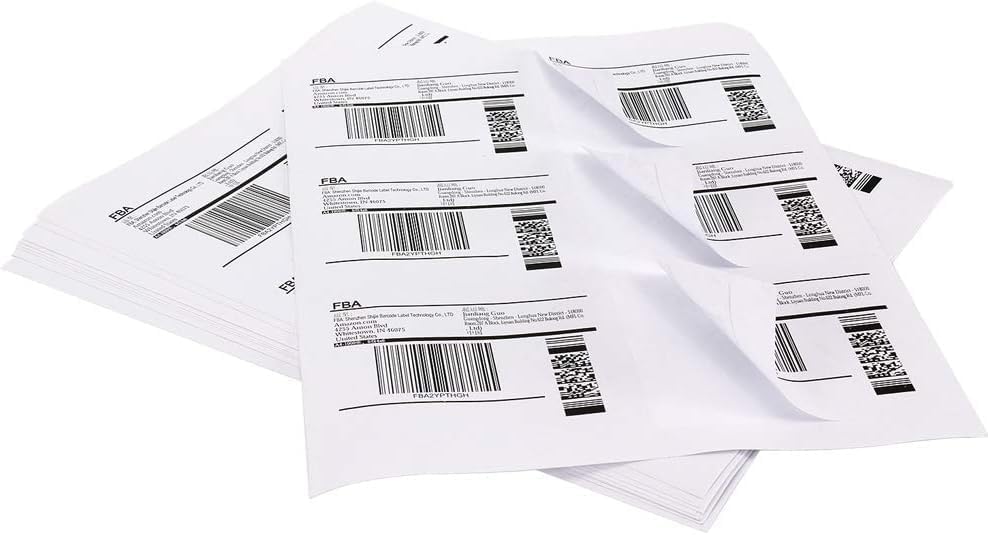 MPRT 4000 Sheets 3-1/3" x 4" Shipping Address Labels Printable Label Stickers Paper for Laser/Inkjet Printer 6 per Page Mailing Labels, FBA Box Labels - Matte, 24000 Labels - Image 6