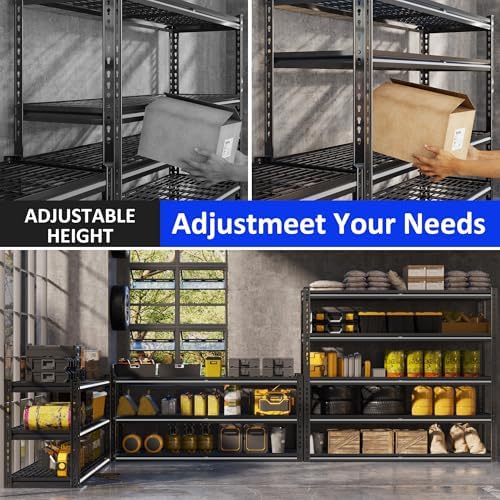 48" W Garage Shelves 5-Tier Heavy Duty Garage Shelving Load 3030LBS - Image 6