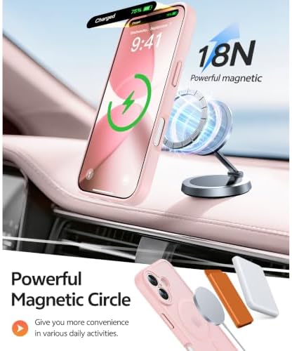 FNTCASE for iPhone 17 Case, Compatible with Magsafe, Glass Screen Protector - Image 3