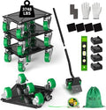 Heavy Duty Furniture Dolly 360 Rotate 5 Wheels 3000 Lbs Capacity 8.6x7.8 in by NESTEASY