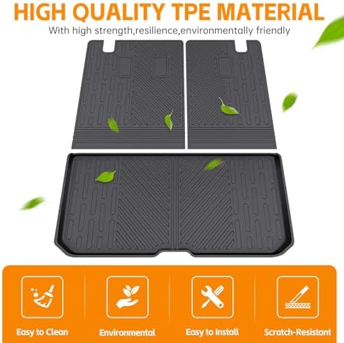 Cargo Mat Compatible with 2016-2025 Honda Pilot Cargo Liner Backrest Liner Seatback Protector for 2024 Honda Pilot Accessories(16-25 Pilot) - Image 6