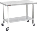 DuraSteel 24x48 NSF Stainless Steel Cart Work Table by DuraSteel