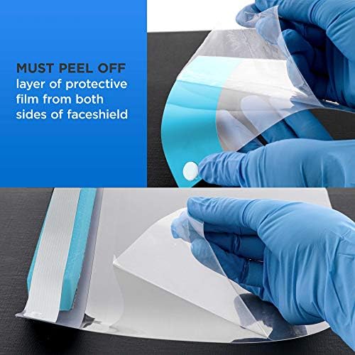 Salon World Safety Face Shields - Protective Full Face Shields (Pack of 4) - Image 7