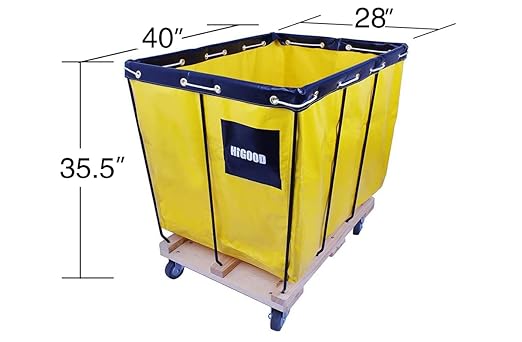 Basket Trucks, Service Carts Yellow 16 Bushel Knock Down Truck, 20.0 cu. ft - Image 2