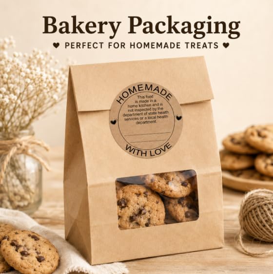 500 Cottage Food Labels, 2-Inch Kraft Paper Stickers - Image 4