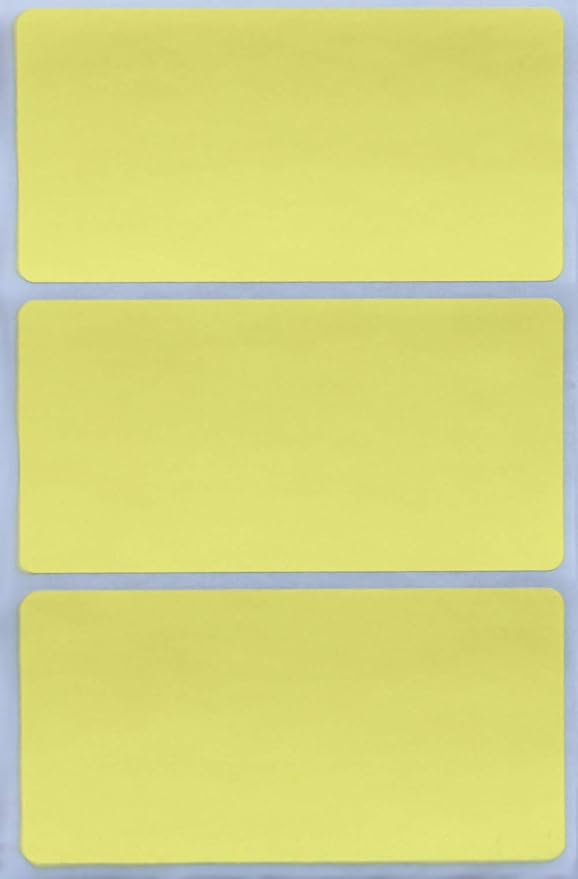 Royal Green Write Name Badge Labels in Pastel Yellow by RoyalGreen