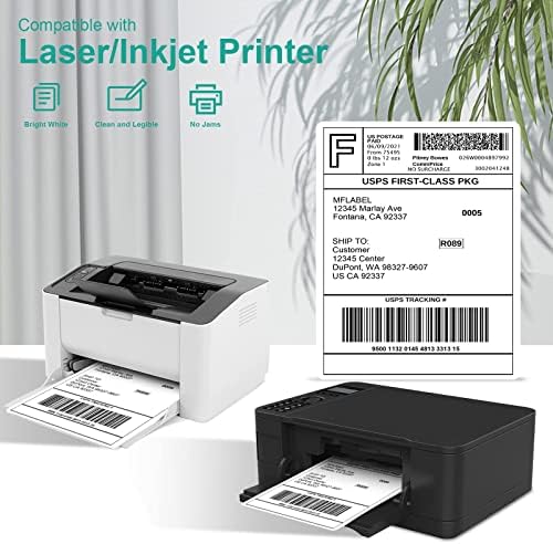 MFLABEL Full Sheet Sticker Label, Address Sticker, White Matte Label Paper, 8-1/2" x 11" Shipping Labels for Laser & Inkjet Printer (400 Labels, 400 Sheets) - Image 6