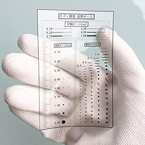 Film Ruler Flaw Detection Gauge SEC Size Estimation Chart (Transparency) for Defects and Measuring (Transparent, 3) by Unknown