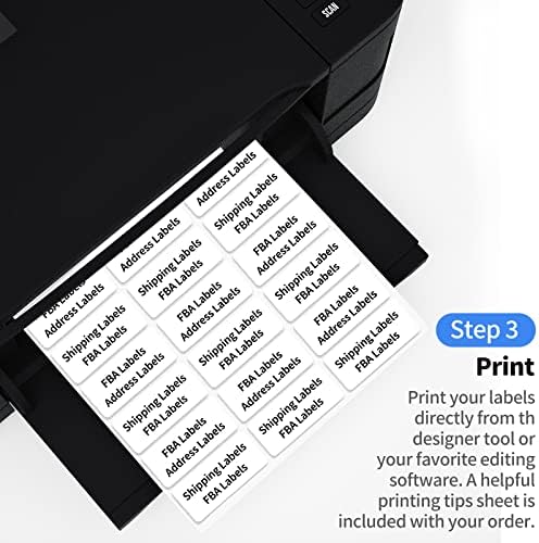 2"x4" Shipping Address Labels, 10-UP Blank Mailing Labels, White Self-Adhesive Customized Stickers for Inkjet and Laser Printer [400 Sheet, 4000 Labels] - Image 6