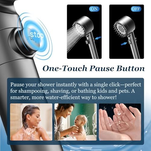 FEELSO Filtered Shower Head with Handheld, High Pressure Shower Filter Head - Image 5