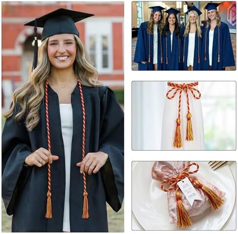 GraduationMall Graduation Honor Cord 68" RedGold - Image 5
