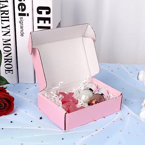 6x4x1.6 Pink Shipping Boxes for Small Business, 50 Pack Small Shipping boxes, Corrugated Cardboard Boxes for Shipping Packing - Image 5