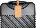 Premium Vegetable-Tanned Natural Leather Luggage Tag – Durable, Stylish Travel ID Labels for Suitcases, Bags, and Backpacks (Caramel Color, 1 pc.) by Unknown