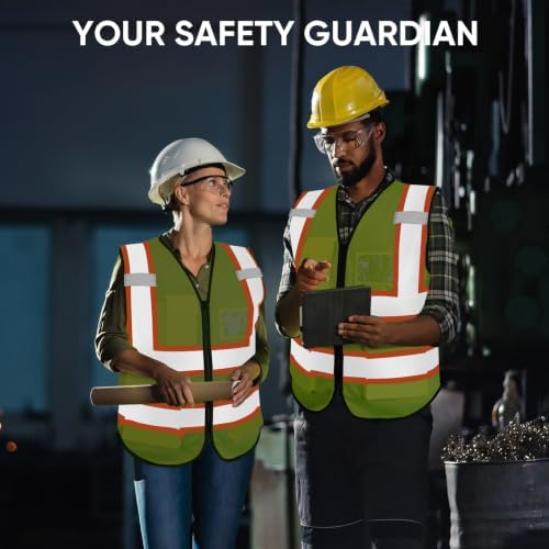TICONN High Visibility Reflective Safety Vest for Men & Women, ANSI Class 2 - Image 6