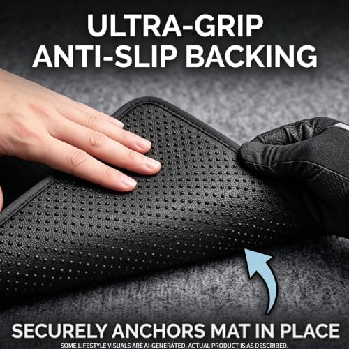 Custom Fit Double Layer TPE Floor Mats for 2026 Kia Sportage Gas 2023-2025, Full Coverage All Weather Floor Mat Trunk Cargo Liner with Backrest Protectors & for Sportage Accessories (No for Hybrid) - Image 6