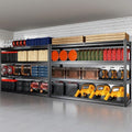 72" W Storage Shelves Heavy Duty Garage Shelving 30" D Metal Shelving Unit, 4 Tier Adjustable Shelves, 3800LBS Steel Industrial Shelving for Basement Warehouse Commercial, 2 Pack by PMKES
