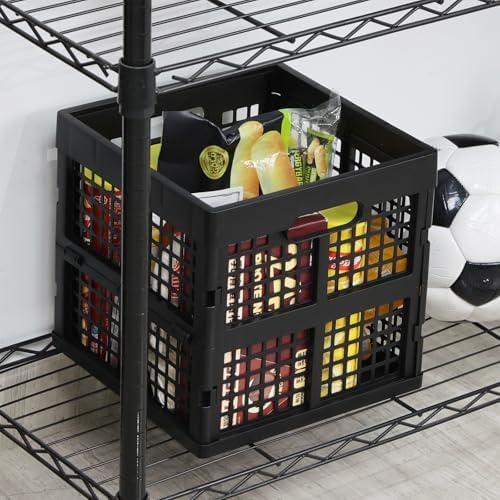Square Milk Crate, 18 L Plastic Stackable Utility Crate, 3 Pack - Image 6