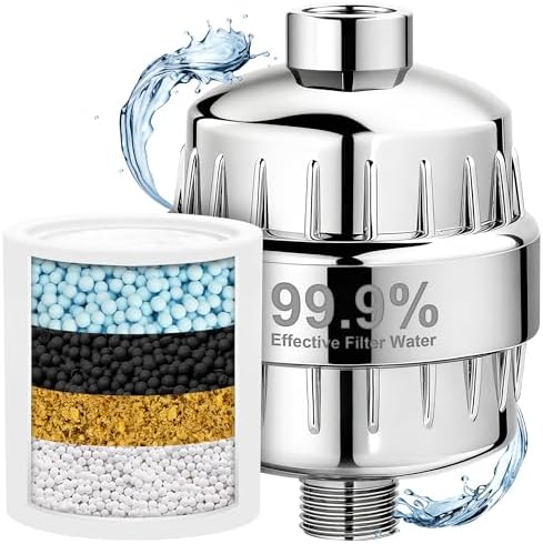 Premium More Efficient Popular Shower Filter, High Revitalizing Shower Filter for Hard Water Remove Chlorine, and Dramatically Refresh Water Condition, Improve Your Skin and Hair, DSF001 by DO3D