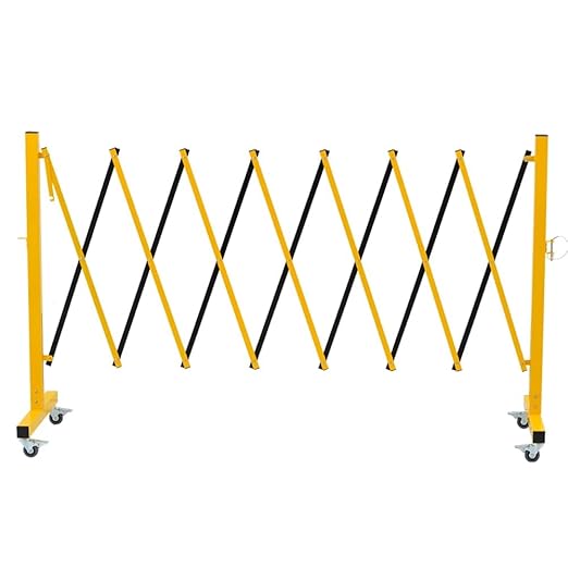 GYMTIME Expandable Metal Barricade, Portable Safety Traffic Barrier - Image 5