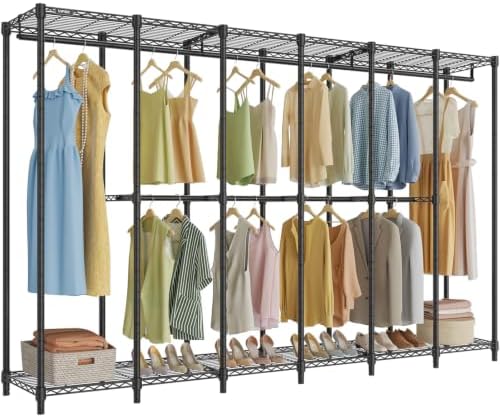 VIPEK V60 Basic Clothes Rack, Heavy Duty Closet Organizer System, Black by VIPEK
