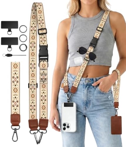 Boho Bohemian Cell Phone Lanyard Crossbody Wrist Neck Strap Women by Sukyerios