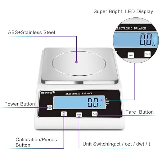 Accuracy:0.1g 15kg Laboratory Digital Analytical Balance High-Precision - Image 4