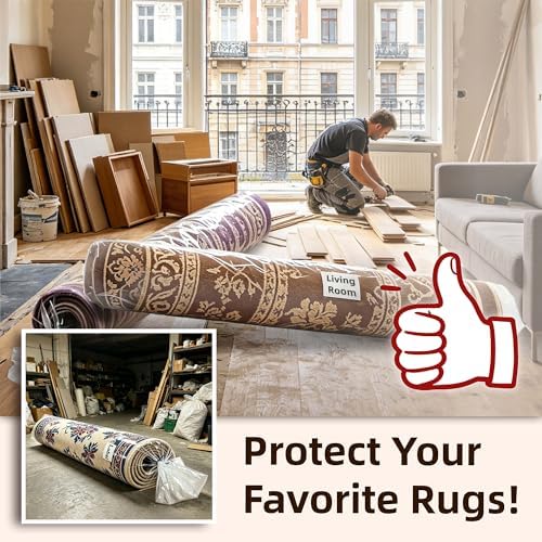 Heavy Duty Plastic Carpet Storage Bag, 80 x 18 Inch Rug Shipping Bag - Image 7