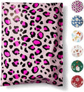 Fuxury Poly Mailers 10x13" 50pcs,Cute Shipping Bag for Clothes,Pink Leopard by Fuxury