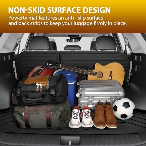 Powerty Floor Mats for Kia Sportage Hybrid (Not for PHEV) 2023-2026, All Weather 3D TPE Anti-Slip Trunk Cargo Liner Seat Back Covers Protectors Full Set Car Accessories - Image 7