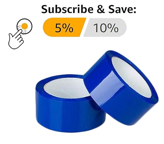 ABC Carton Sealing Tape 1.89 Inches Wide x 54.68 yd Length. 36 Rolls of Blue - Image 4