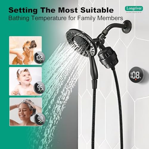 Longriver Tem8 Shower Filter Fixture with Temperature Display - Image 2