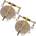VEVOR Ratchet Chain Binder, 5/16 in x 10 ft G80 Chains, 8000 lbs Working Load of Ratchet Load Binder, Chains and Binders Set, Tie Down Hauling Chain Binders for Hauling, Towing, Logging, Lifting by VEVOR