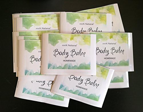 Homemade Skincare Products Adhesive Labels Stickers for Lip Balm Handcream Candle Container Tubes 20pcs (Body Balm) - Image 3
