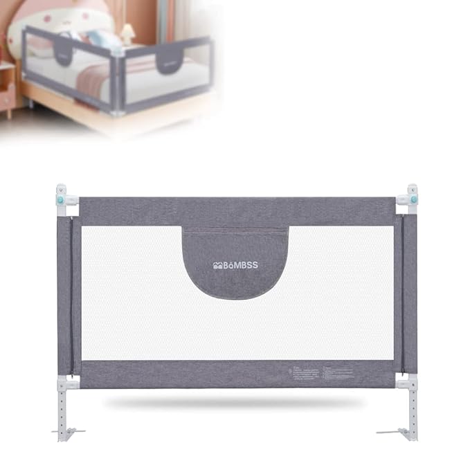 MBQMBSS 52'' Bed Rail for Toddlers, Baby Bed Guard Rails by MBQMBSS