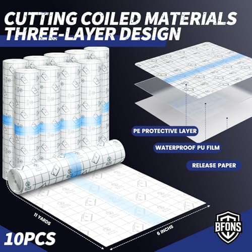 BFONS Tattoo Aftercare Waterproof Bandages 6 in x 11 yd Tattoo Cover Up Tape, Tattoo Supplies Second Skin Bandage Flat Roll Transparent Film Wound Healing Protective Clear Sterile and Safe Bandages - Image 4