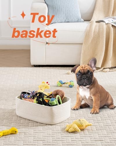 KALLAX Small Woven Storage Basket for Organizing, 13.5x9.5x5 inches, 3 Pack - Image 5