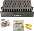 Neat Patch 2U Cable Management Kit - 10 Packs w/ 240 CAT6 Patch Cables (2FT Yellow) by Electriduct