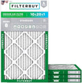 Filterbuy 10x20x1 Air Filter MERV 8 Dust & Allergy Defense (4-Pack) by Filterbuy
