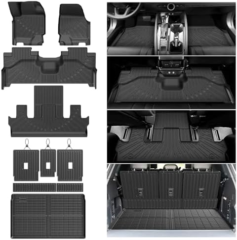 Cartist Ford Expedition max Floor Mats for 2025 2026 Expedition max (7 Seats) Accessories All-Weather Waterproof Car Floor Mats & Cargo Liner for Ford Expedition max 2025 2026 by cartist