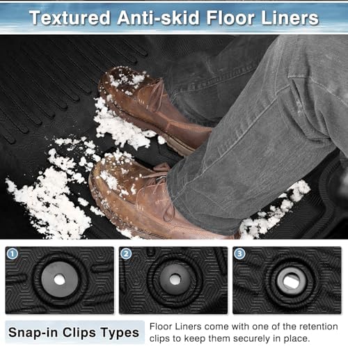 Mixsuper Floor Mats for Jeep Wrangler 4XE 4 Door 2021-2026 (Not fits JL/JK) - Image 4