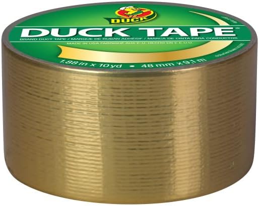 Duck Brand 280748 Color Duct Tape, Metallic Gold, 1.88 Inches x 10 Yards Each Roll, 3 Rolls - Image 2