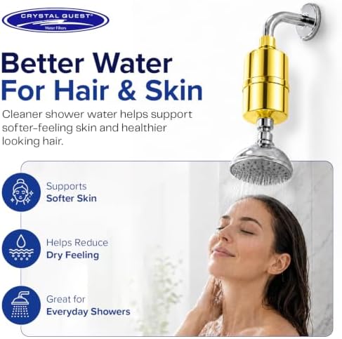 Crystal Quest Shower Filter, Removes 99% Chlorine, Chloramines & VOCs - Image 2