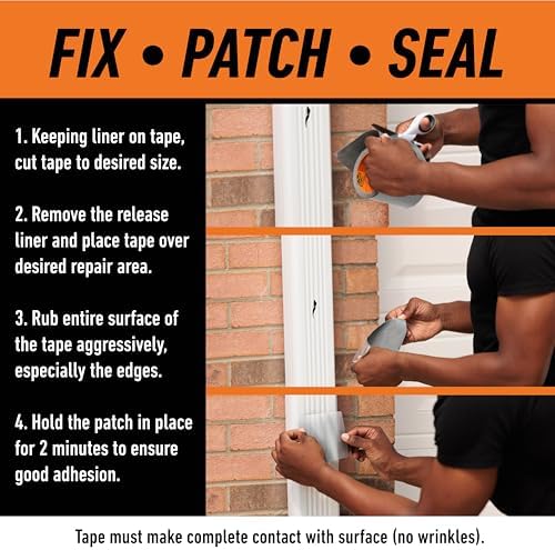 GORILLA Waterproofing Tape, Permanent, Clear, 4" x 8', 1-Pack - Image 4