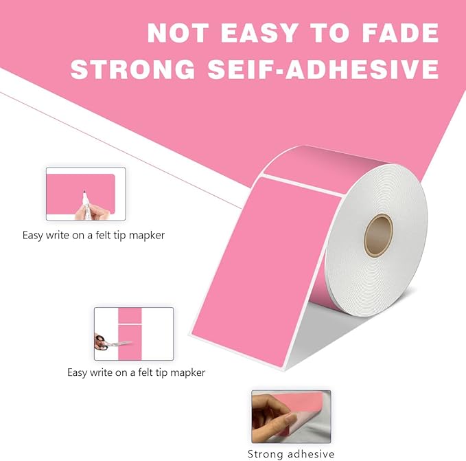 PARLAIM 3 X 5 Inch Rectangle Adhesive Color Coding Stickers, Square Inventory - Image 2