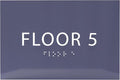 6" X4" Floor 5 Sign by ADACentralSigns