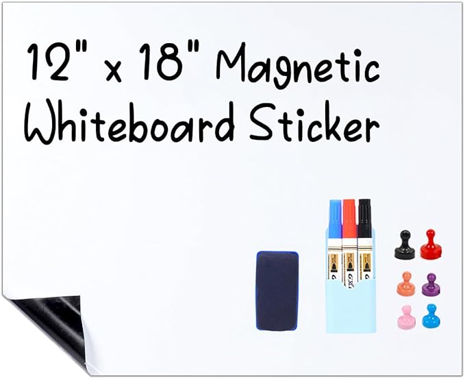 HAMIGAR Magnetic Whiteboard Contact Paper Dry Erase White Board Sticker by HAMIGAR