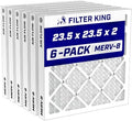 Filter King 23.5x23.5x2 Air Filter MERV 8, AC Furnace Filters (6-Pack) by FilterKing