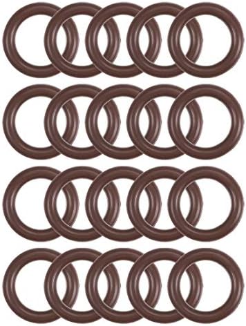 uxcell Fluorine Rubber O-Rings 12mm OD 8mm ID 2mm Width, Metric FKM Sealing Gasket, Pack of 20 by uxcell