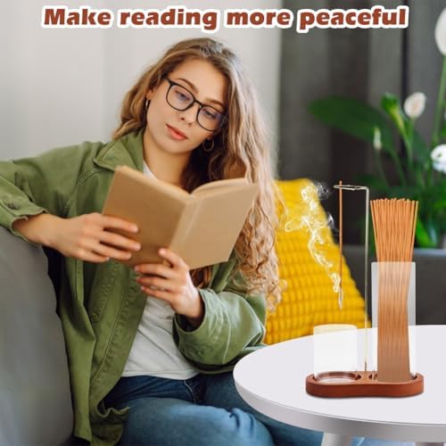 2 in 1 Glass Incense Holder, Incense Sticks Burner Holder with Storage - Image 5