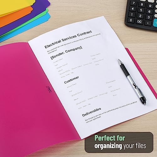Mr. Pen- File Folders, 1/3 Cut Tab, 6 Pack, Assorted Colors, Letter Size - Image 5
